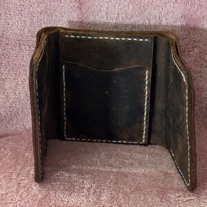 HP Dark Brown Leather Card Holder